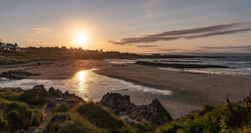 Groomsport Beach at sunset